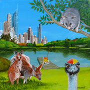 Acrylic Painting G'day Paradise 2