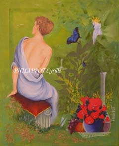 imaginary Lady in blue