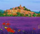 City of Banon in Provence Lavander