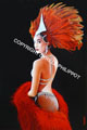 Cabaret Dancer Feathers and Sparkles